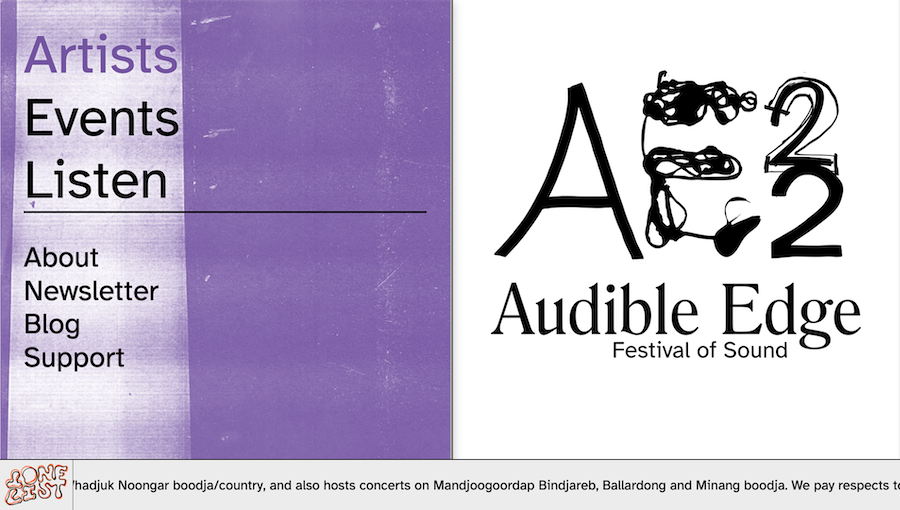 Audible Edge Festival 2022 Website